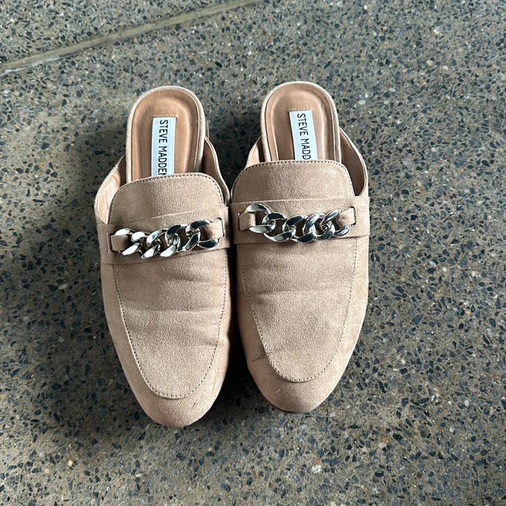 Steve Madden Slip On Loafer Mules